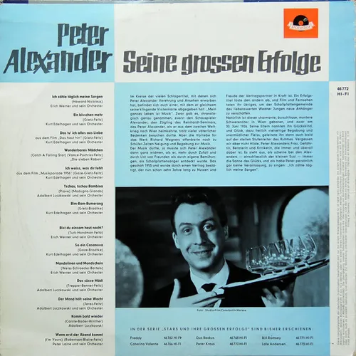 Alexander Peter - Seine grossen Erfolge (LP) – Bild 2