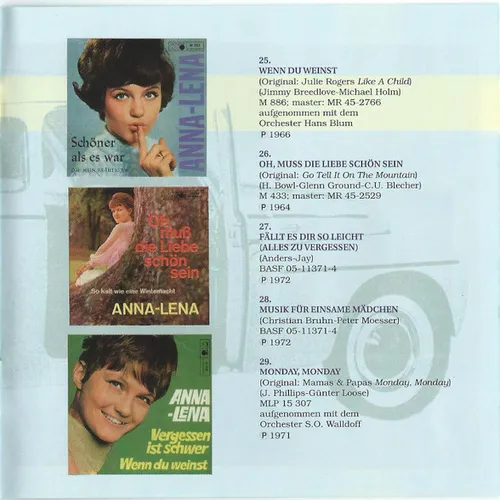 Anna-Lena - Dein Herz, das muss aus Gold sein (CD - Bear Family) – Bild 8