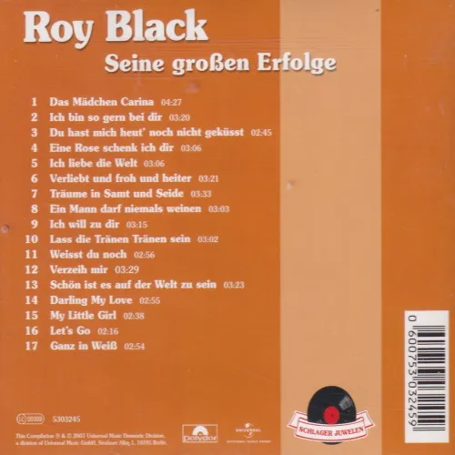 Black Roy - Seine grossen Erfolge (CD) – Bild 2