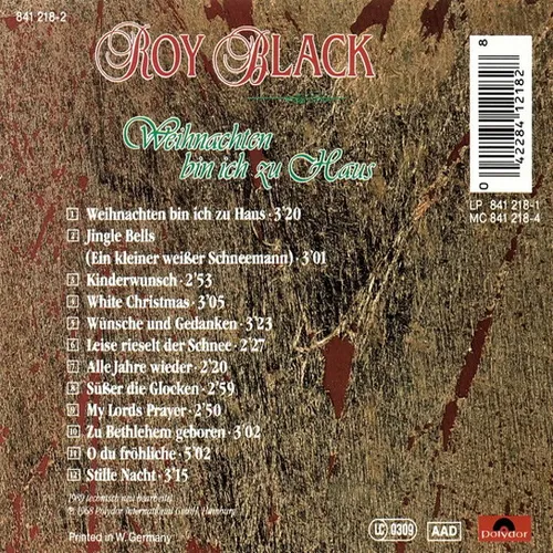 Black Roy - Weihnachten bin ich zu Haus (CD) – Bild 2