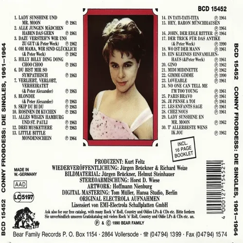 Conny - Die Singles 1961 - 1964 (CD - Bear Family) – Bild 2