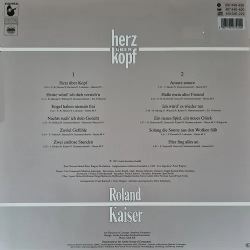 Kaiser Roland - Herz über Kopf (LP) – Bild 2