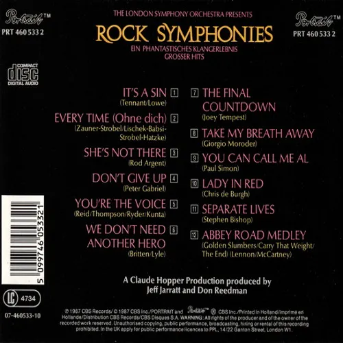 London Symphony Orchestra - Rock Symphonies (CD) – Bild 2
