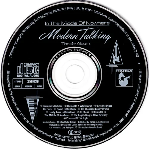 Modern Talking – In the middle of nowhere (The 4th Album) (CD) – Bild 4