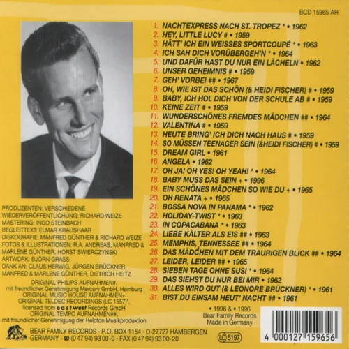 Parker Teddy - Nachtexpress nach St. Tropez (CD - Bear Family) – Bild 2