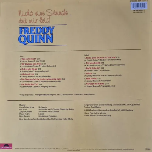 Quinn Freddy - Nicht eine Stunde tut mir leid (LP) – Bild 2