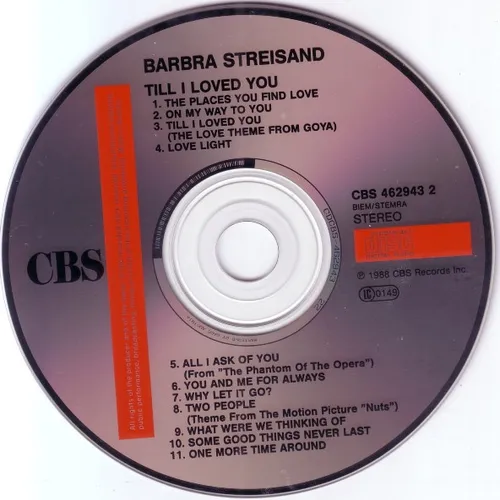 Streisand Barbra - Till I loved you (CD) – Bild 3