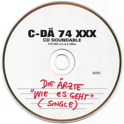 Ärzte – Wie es geht (CD-MAXISINGLE) – Bild 3