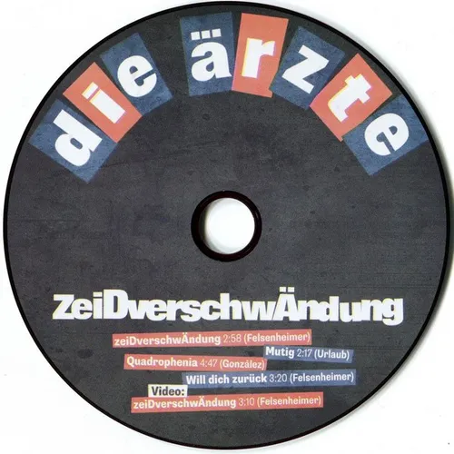 Ärzte - ZeiDverschwÄndung (CD-MAXISINGLE) – Bild 3