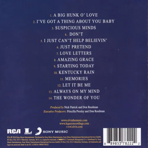 Presley Elvis (& Royal Philharmonic Orch.) - The wonder of you (CD) – Bild 2