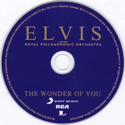 Presley Elvis (& Royal Philharmonic Orch.) - The wonder of you (CD) – Bild 3