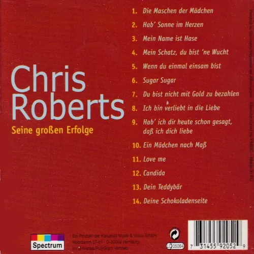 Roberts Chris - Seine grossen Erfolge (CD) – Bild 2