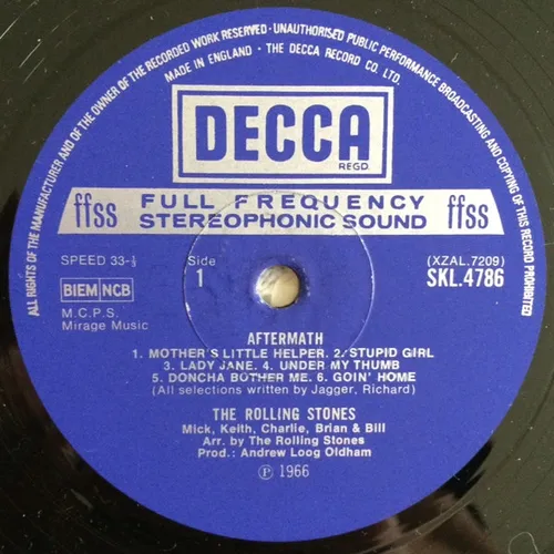 Rolling Stones - Aftermath (LP-UK-RI) – Bild 3