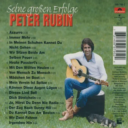 Rubin Peter - Seine grossen Erfolge (CD) – Bild 2