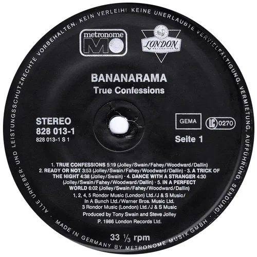 Bananarama - True Confession (LP) – Bild 3