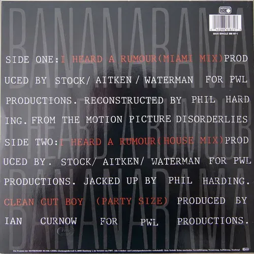 Bananarama - I heard a rumour (Miami Mix) (Maxi-Single) – Bild 2