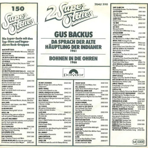 Backus Gus - Da sprach der alte Häuptling der Indianer (RI-2 SUPEROLDIES) – Bild 2