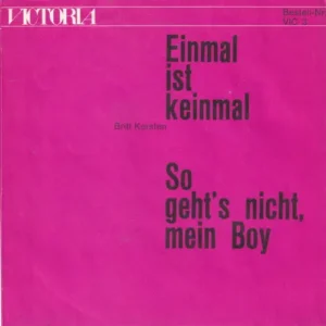 Kersten Britt - Einmal ist keinmal (nur Cover)