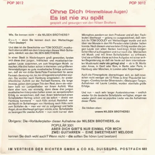 Nilsen Brothers - Es ist nie zu spät – Bild 2