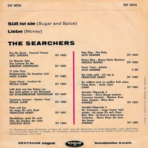 Searchers - Süss ist sie (nur Cover) – Bild 2