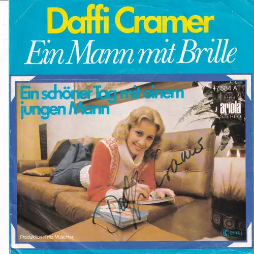 Cramer Daffi - Ein Mann mit Brille (nur Cover + Autogramm)
