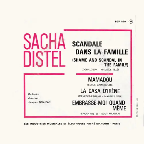 Distel Sacha - Scandale dans la famille (EP-FR) – Bild 2